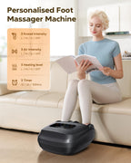 EaseZen Shiatsu Foot Massager Machine with Heat, FSA/HSA Eligible, Deep Kneading, 2025 Upgrade Electric Foot Massager for Planta