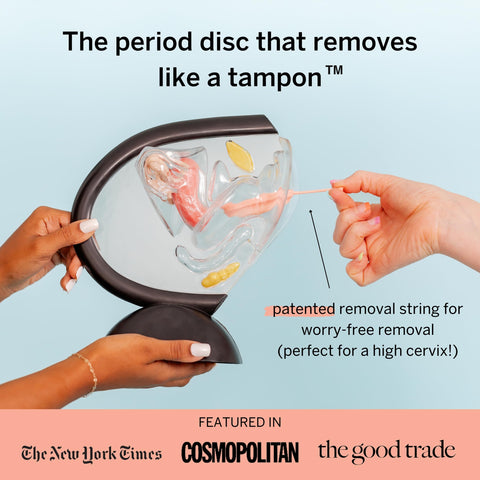 2 Menstrual Discs and Applicator Bundle - No Metals or Toxins - 100% Medical-Grade Silicone-Most Soft Reusable Period Disc - Ins