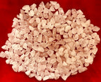 Indian Consigners Natural Crushed Polished Tumbled Gem Stone Chips, Decoration & Healing Crystals (Rose Quartz)