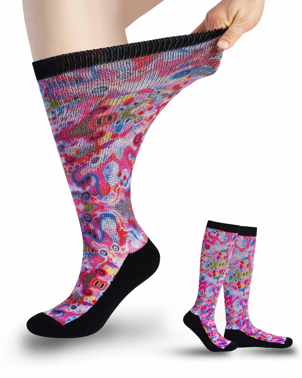 YOKEEP diabetic socks for women & men extra wide, non binding neuropathy diabetic socks for women men swollen feet