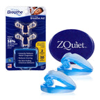 ZQuiet Anti-Snoring Mouthpiece Solution, 2 Size Comfort System Starter Kit + Nasal Dilator (2 Pack / 30 Day Supply) - Made in US