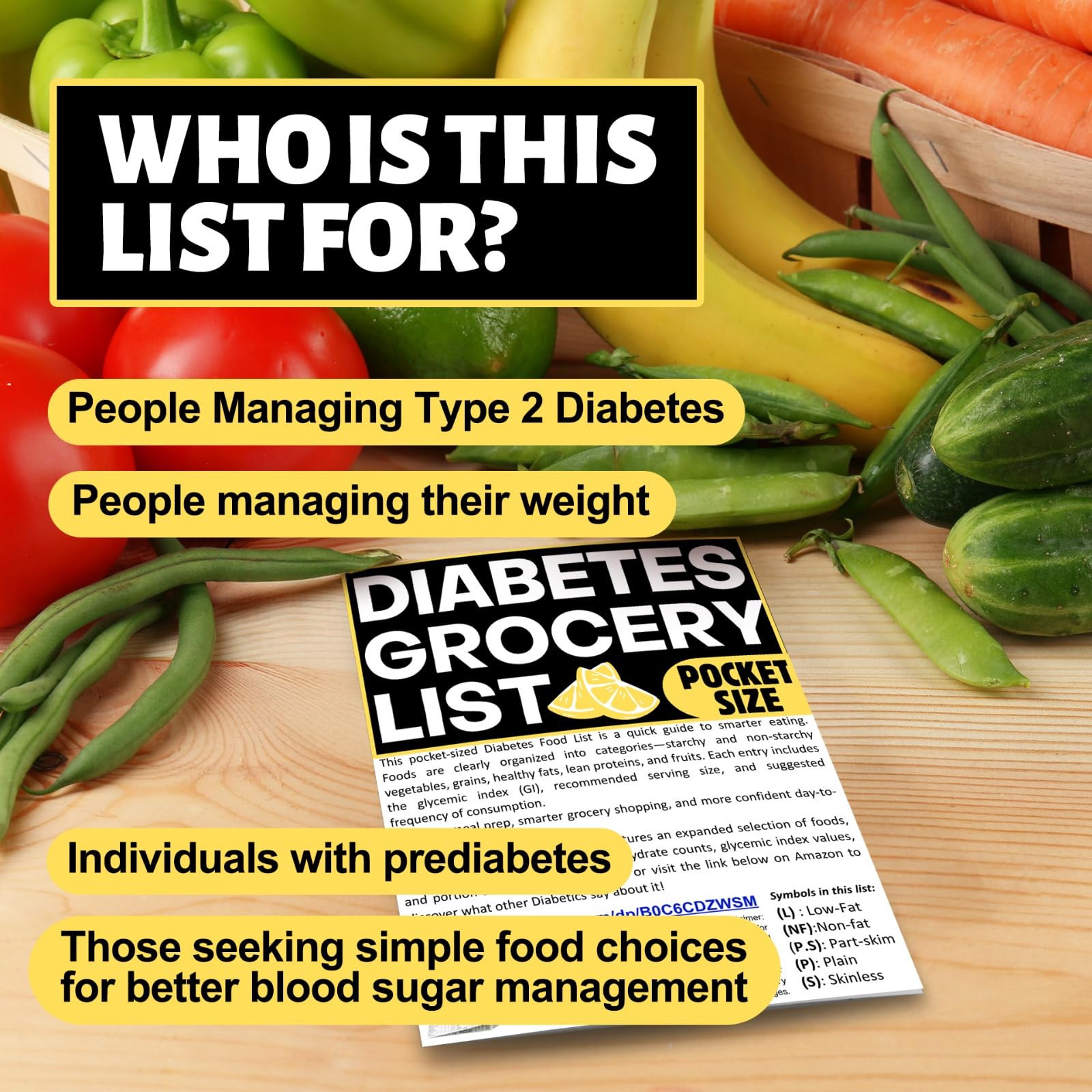 Diabetic Cheat Sheet Laminated. a Printable Type 2 Diabetes Food List Chart and meal planner for Diabetic Meal Planning and groc
