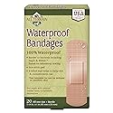 All Terrain Waterproof Strong Strip Bandages, 100% Sterile, Adhesive, Latex-Free, Non-Stick Pads, 1.0 x 3.25-Inch, 20 Ct