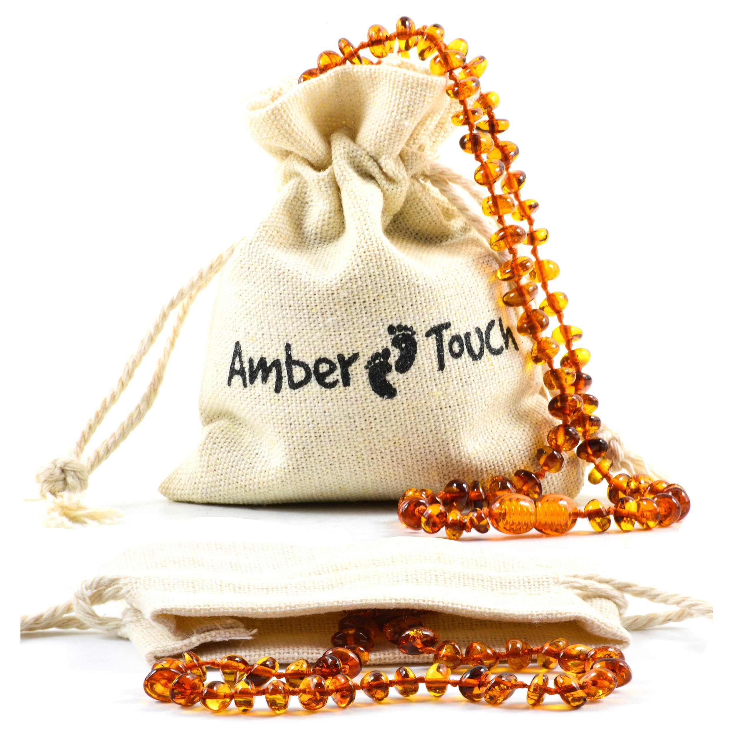 Baltic Amber Necklace (Unisex) - Natural Amber from Baltic Region, Genuine Baltic Amber