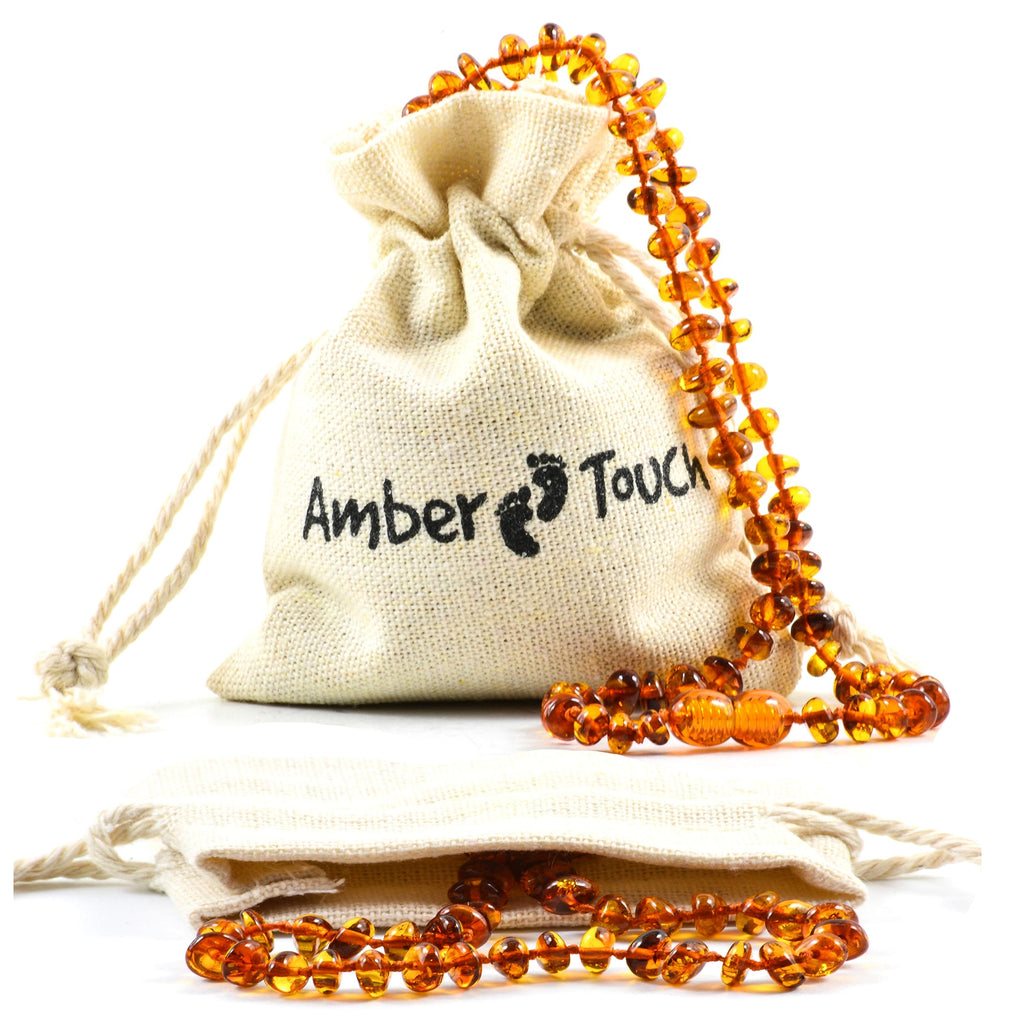 Baltic Amber Necklace (Unisex) - Natural Amber from Baltic Region, Genuine Baltic Amber