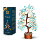 PYOR Turquoise Crystals, Money Tree, Birthday Gifts for Women, Turquoise Crystal Tree of Life, Healing Crystal, Office Decor, Ho