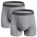REELINDRY Washable Incontinence Underwear for Men, 2.3 oz Leak Proof Absorbent Reusable Briefs for Male Urine Leakage 2 Pack(Gra