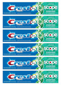 Crest Toothpaste 5.4 Ounce Plus Scope Whitening Minty Fresh (Pack of 6)