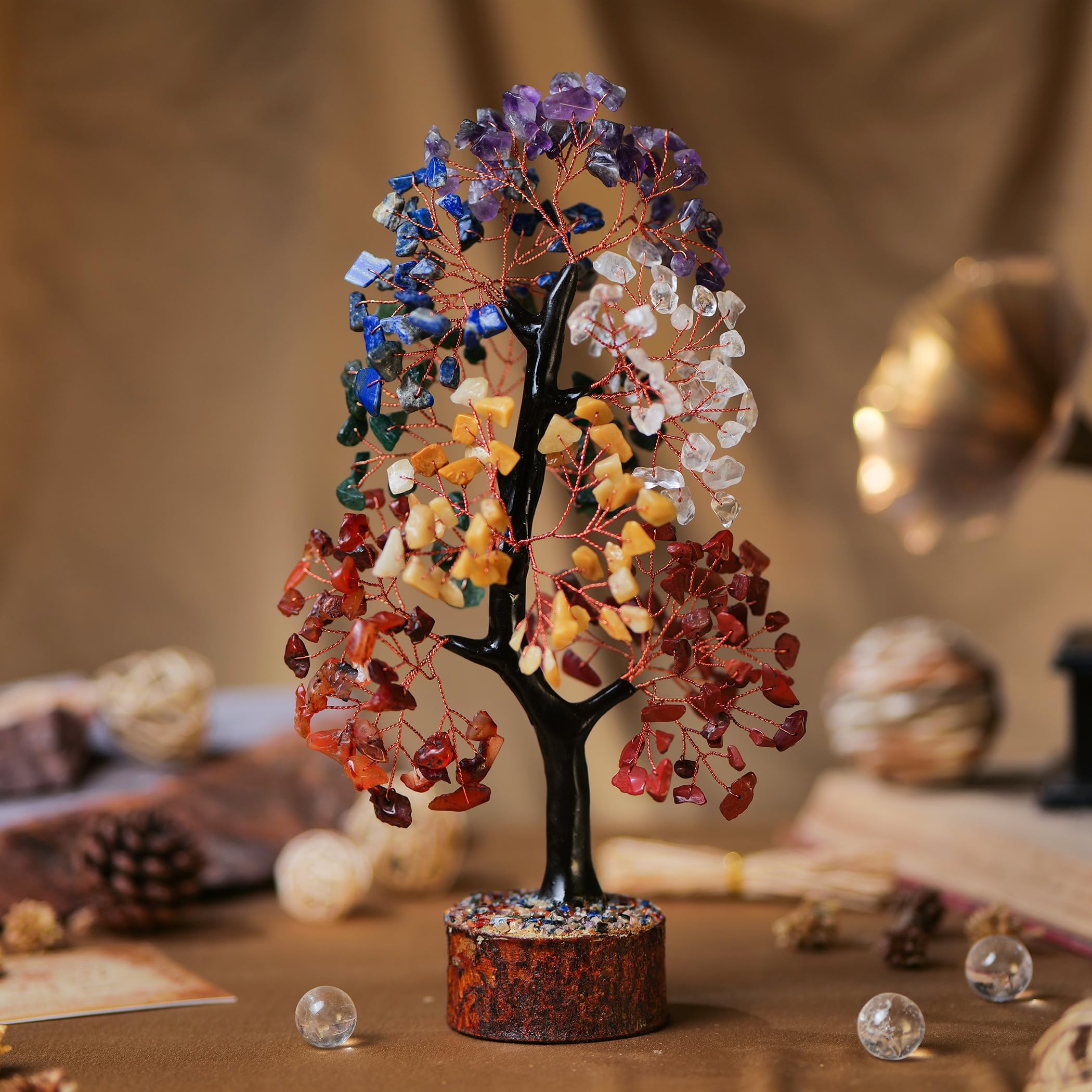 Chakra Crystal Tree, Gem Stones And Crystals, Spiritual Decor, Crystal Tree Of Life, Home Decor Gifts, Crystals Tree, Money Tree
