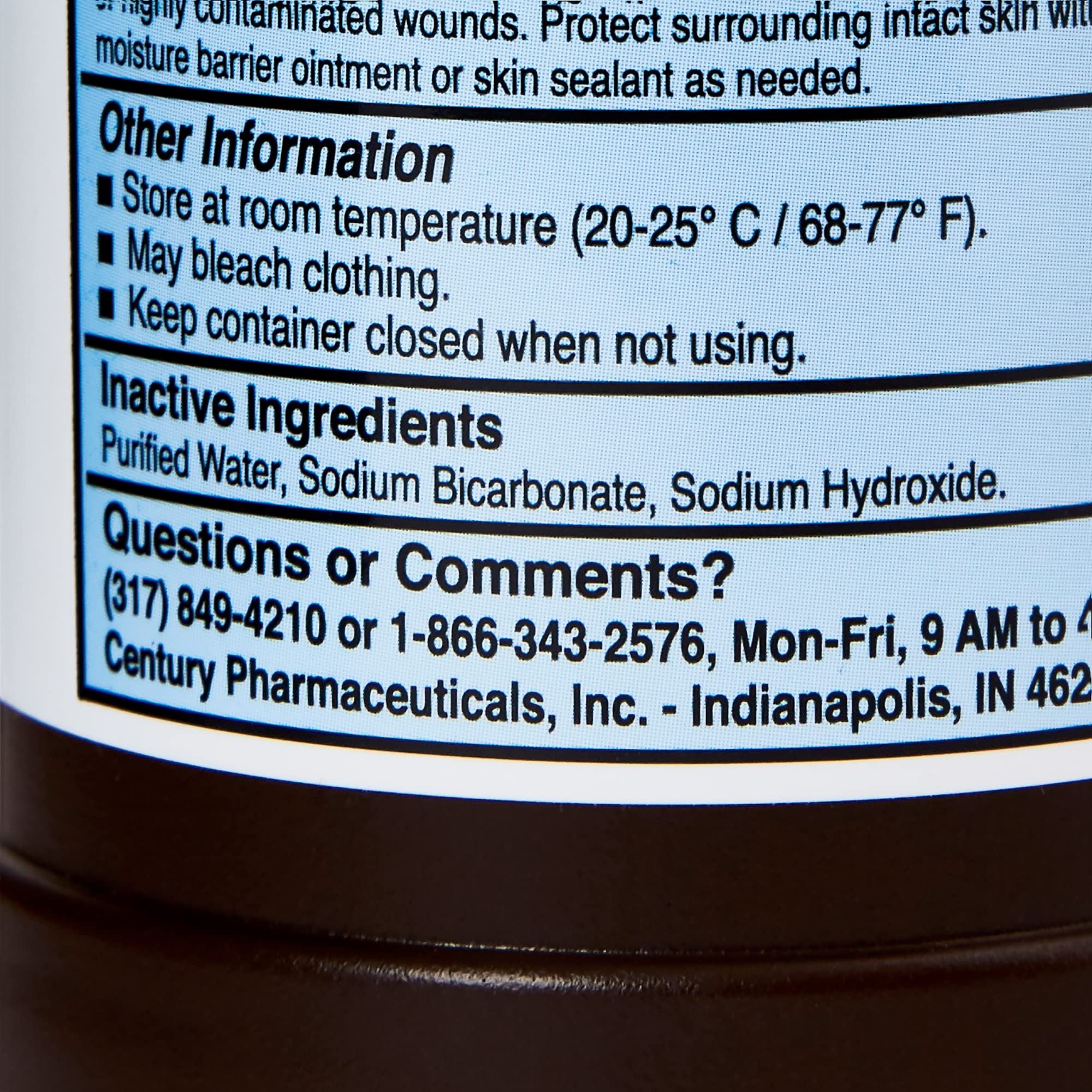 Dakins Solution Full Strength Wound Cleanser 16 oz. Twist Cap Bottle