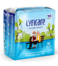 Lyficare Classic Adult Diaper Medium Size (M)  10 Units | Unisex Diapers Pants Style | Waist (6085 Cm) | Wetness Indicator, Su