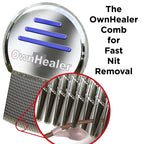 OWNHEALER Professional Lice Comb Kit - for Lice, Nits, and Dandruff Removal. Quick Results for Head Lice Treatment - Suitable fo