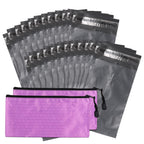 NAPKINCARE Grey Opaque Undisposable Bags - 200pcs with 2 Inner Storage Bags - Holds Tampons, Pads & Liners