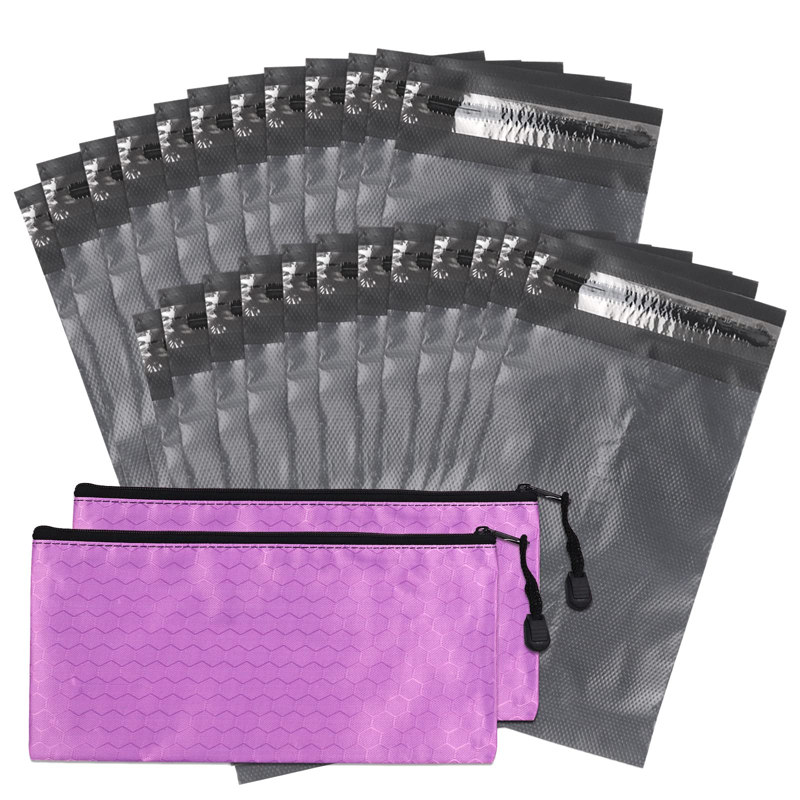 NAPKINCARE Grey Opaque Undisposable Bags - 200pcs with 2 Inner Storage Bags - Holds Tampons, Pads & Liners