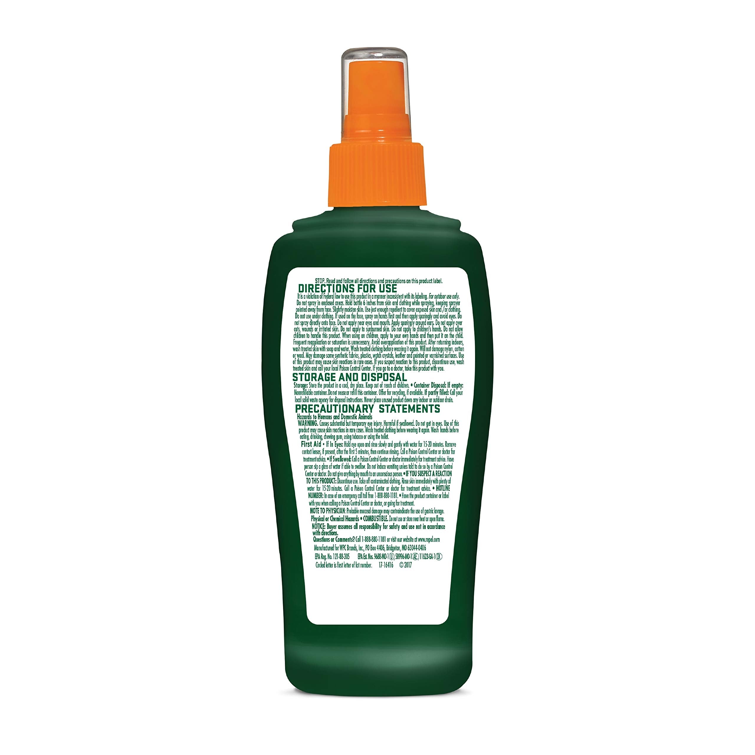 Repel Insect Repellent Sportsman Max Formula, Repels Mosquitoes, Ticks and Gnats, Effective Long-Lasting Protection, 40% DEET (A
