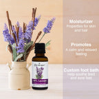 Cococare 100% Lavender Oil - Essential Oil from Lavender Flowers for Skin and Hair - 1 fl oz