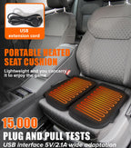 Heated Stadium Seats for Bleachers, Thicken Memory Foam Folding Heated Seat Cushion, Heating Camping Chair Seat Pad Cordless, Se