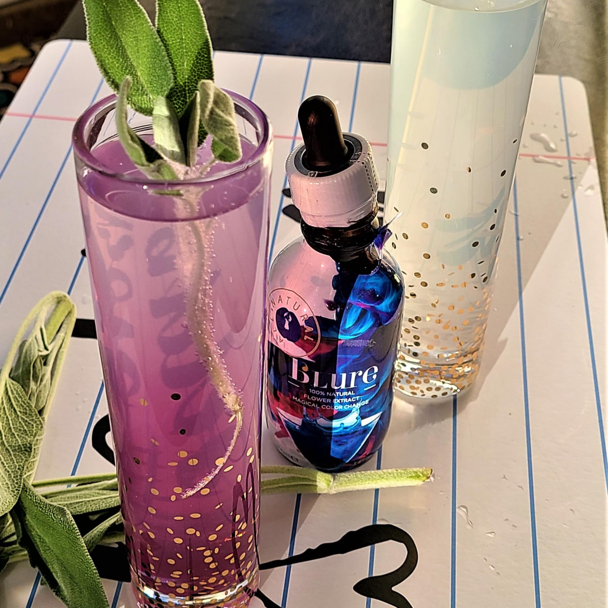 Wild Hibiscus B'Lure Butterfly Pea Flower Extract, 3.4 ounce | Magical Color Change Cocktail Concentrate