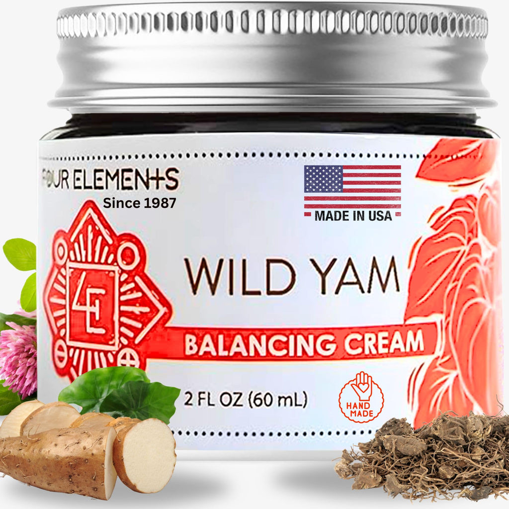 Four Elements 4E Wild Yam Balancing Cream, 2 OZ - 1st Place Winner at the 2023 International Herb Symposium for Creams and Salve