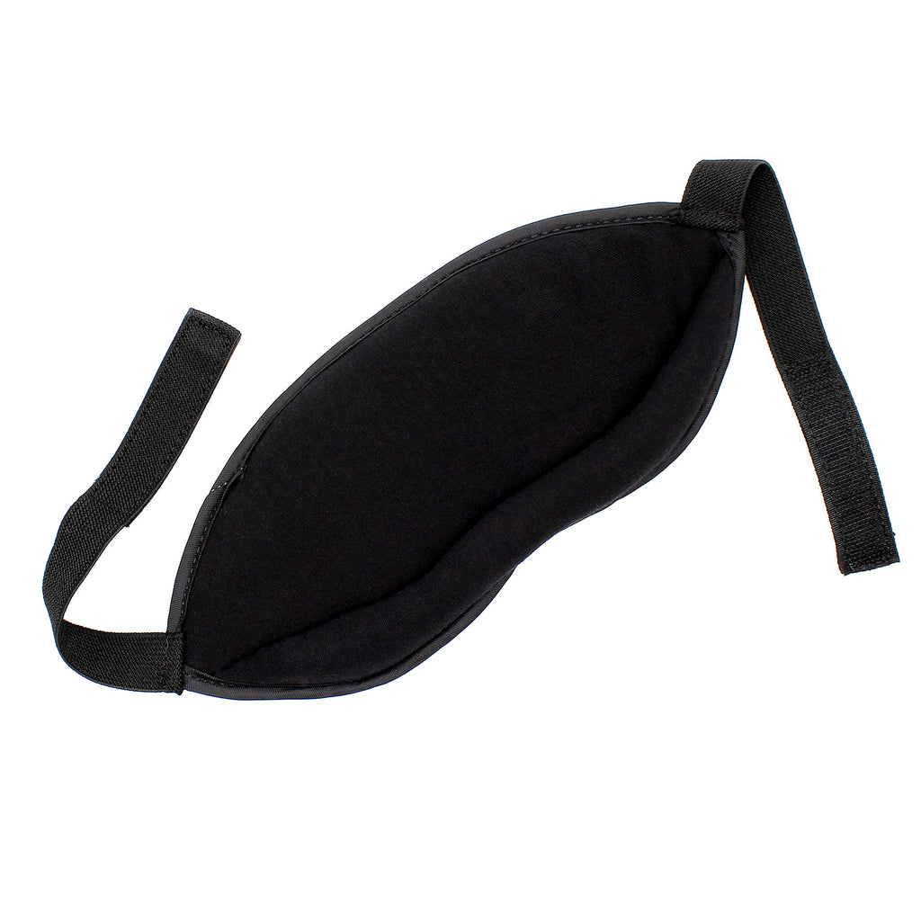 Dream Essentials Opulence Micro Plush Sleep Mask with Earplugs and Pocket in Front of mask - Black Velvet