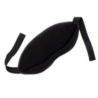 Dream Essentials Opulence Micro Plush Sleep Mask with Earplugs and Pocket in Front of mask - Black Velvet