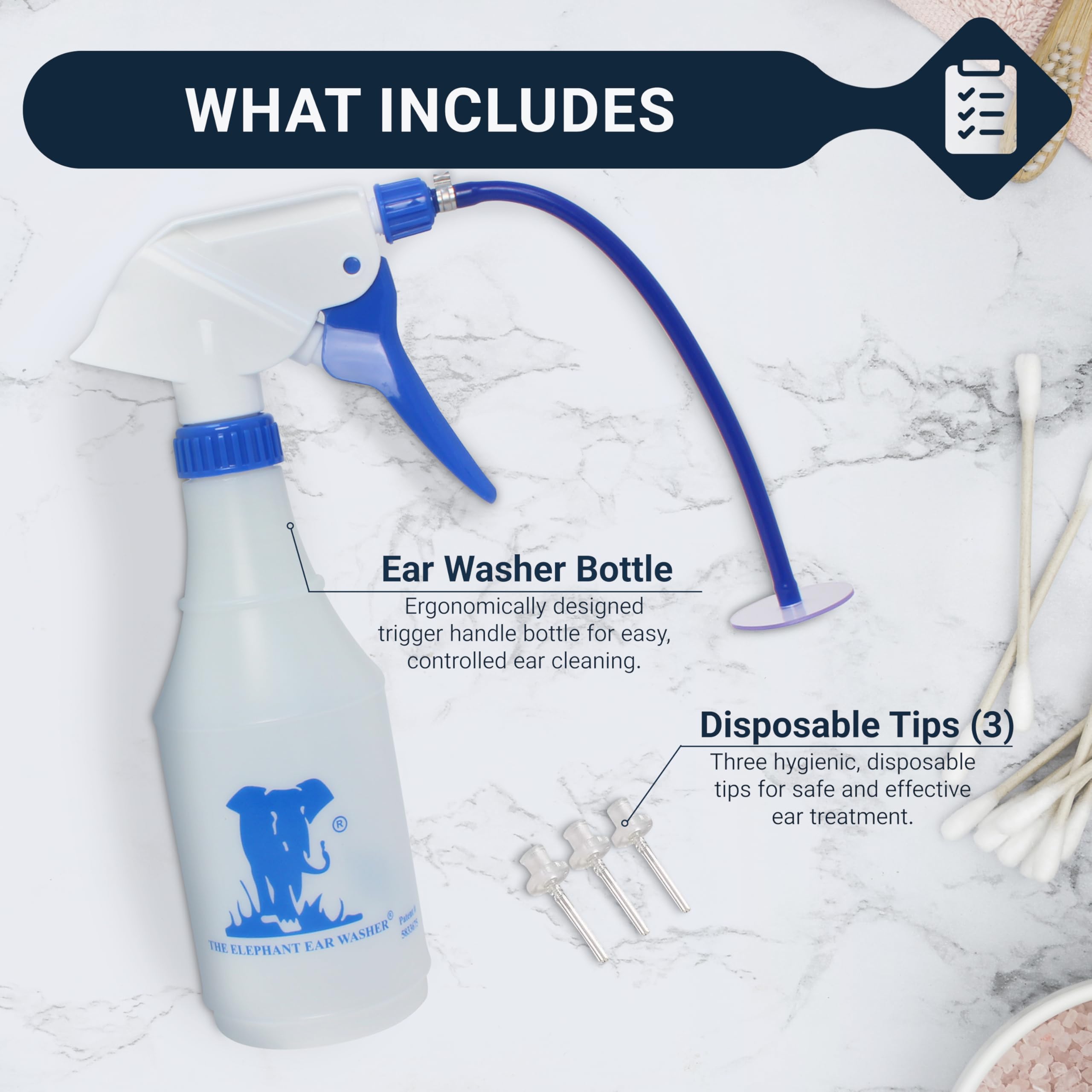 Elephant Ear Washer Bottle System by Doctor Easy
