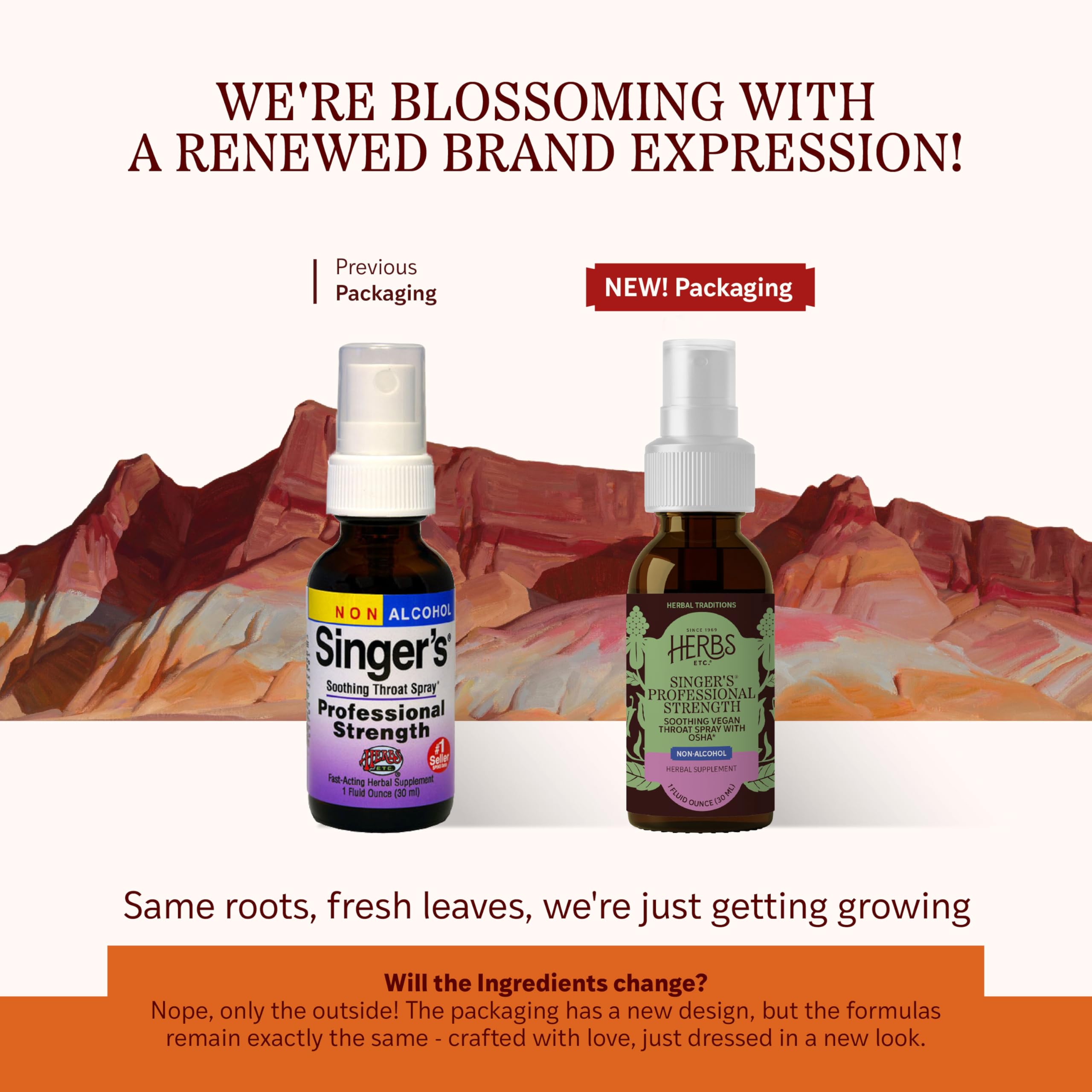 Herbs Etc. Singers Saving Grace Professional Strength Non-Alcohol Spray - Herbal Support for Soothing Throat - Throat Comfort S