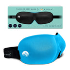 Nidra Sleep Mask, Contoured Blackout Sleeping Mask, for Men & Women - Standard Size, Blue