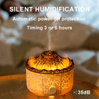 YALEDI Aromatherapy Essential Oil Diffuser, 560ml Ultrasonic Cool Mist Diffuser/Humidifier with Flame & Volcano 2 Mist Mode, for