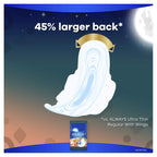 Always Ultra Thin Feminine Pads for Women with Wings, Size 4, Overnight Absorbency, Unscented, 28 Count (Pack of 1)