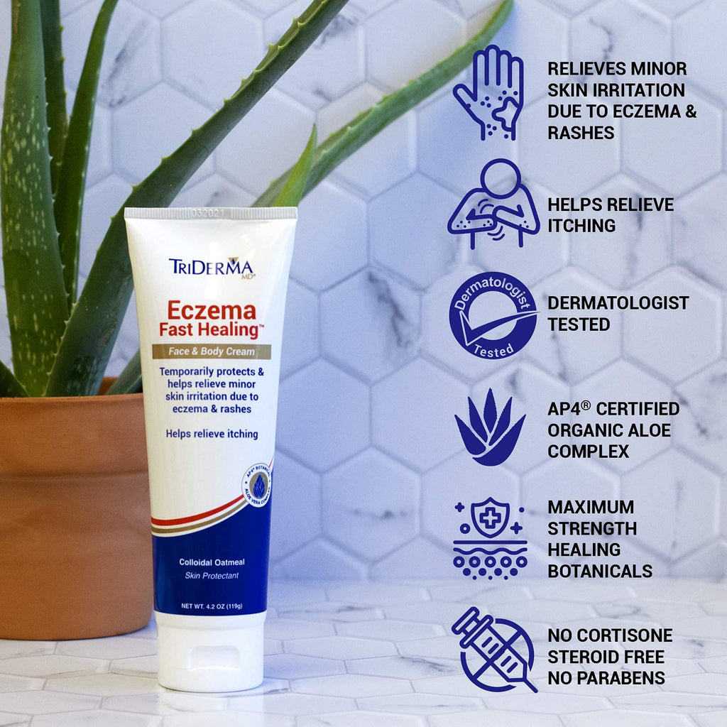 Triderma Eczema Fast Healing Cream, 4.2 Ounce by TriDerma