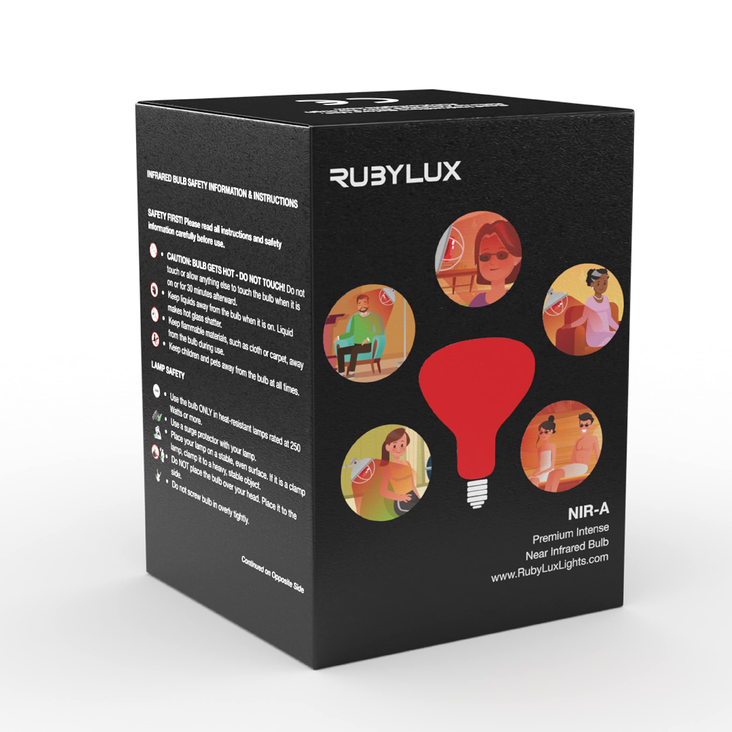 RubyLux NIR-A Near Infrared Bulb Grade A (4 Pack)