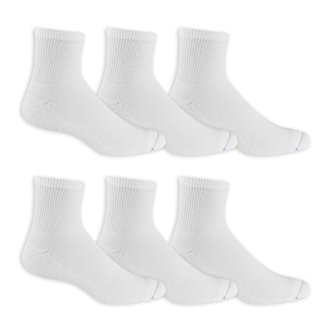 Dr. Scholl's Mens Diabetes & Circulator - 4 6 Pair Packs Non-binding Comfort And Moisture Management Sock, White, 13-15 US