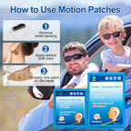 KONGDY 30 Counts Motion Sickness Patches for Boat Rides, Car Trips, Airplane Travel, Cruise Ship and Other Forms of Transport, N
