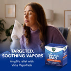 Vicks VapoPads Sinus Relief Formula - Vapor Pads Refill for Vicks Humidifiers and Steam Inhalers, Scent Pads for Sinus Congestio