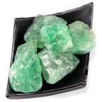 UU UNIHOM 1 lb Bulk Rough Raw Green Fluorite Crystal for Tumbling, Cabbing, Polishing, Decoration, Wrapping,Large 1 Natural Raw