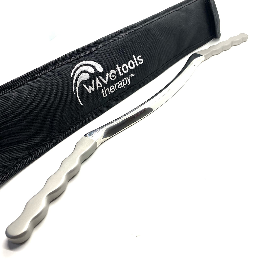 Recover Muscle Scraper and Massage Handle Bar for Legs and Back, Dual Finish: Polish and Matte