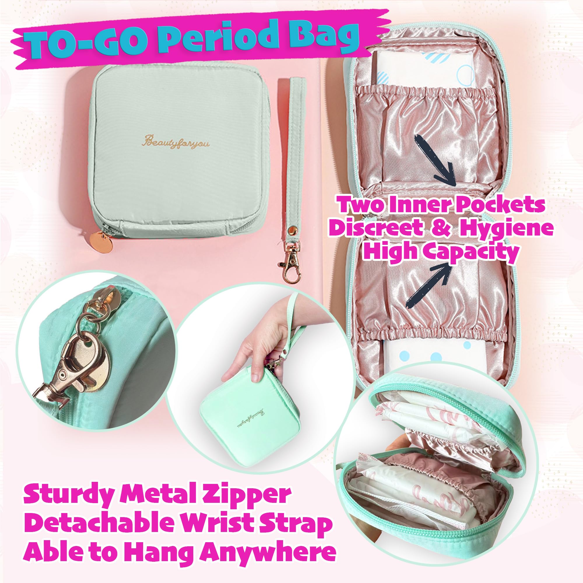 First Period kit for Girls | 22 PC Period Packs for Young Girls First Time | First Period Gift for Teen Girls with Sanitary Pad