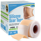 Silicone Scar Sheets,Silicone Scar Tape, (1.6    x 60    Roll, 1.5M) Scar Removal Strips for Surgical Scars,Keloids, C-Section, 