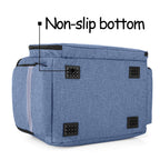 CURMIO Nurse Bag, Medical Bag with Inner Dividers and No-Slip Bottom for Home Visits, Health Care, Hospice, For Nursing Students