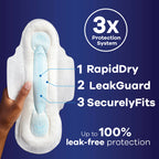 Always Maxi Feminine Pads for Women, Size 4 Overnight Absorbency, with Wings, Unscented, 48 Count