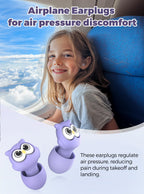 Kids Ear Plugs for Ear Protection Kids 5+, Adults & Small Ears, 4 Sizes Silicone Tips with Safety Cord, 26dB Noise Reduction Ear