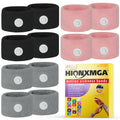 HIONXMGA 6 Pairs Motion Sickness Bands - Natural Anti Nausea Acupressure Wristbands for Morning & Motion Sickness Relief - Ideal