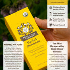 Moon Valley Organics Herbal Ointment with Calendula, Goldenseal and Propolis, Moisturize and Soothe Cuts and Burns, Healing Balm