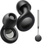 Ear Plugs for Sleeping Noise Cancelling, Hearing Protection Reusable Earplugs with 25dB Noise Reduction, 4 Sizes and Silicone Co