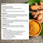 Amor Turmeric & Curcumin Topical Relief Patch - Natural Botanical Formula for Daily Comfort, Post-Workout Recovery, Muscle Soren