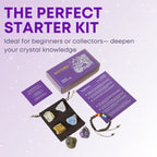KARMABOX Sagittarius Gifts for Women - Sagittarius Crystal Healing Stone Gift Set - Zodiac Birthday Gifts - Astrology Gifts for