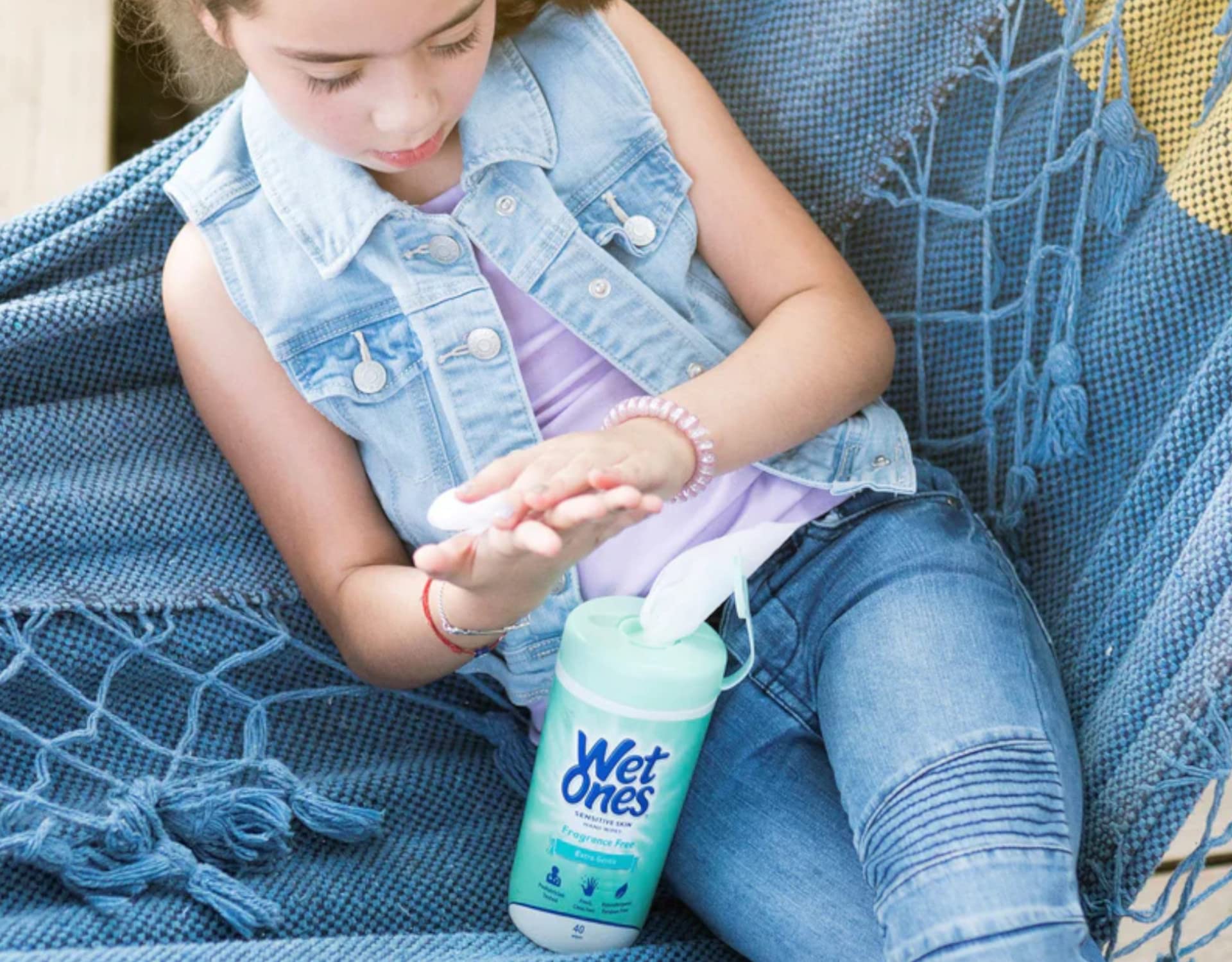 Wet Ones Sensitive Skin Hand Wipes:40 Count (Pack of 3)