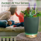Earnest Living Essential Oil Diffuser Ceramic Artificial Succulent Plants Potted Diffuser 100 ml for Lavender Essential Oils Tim