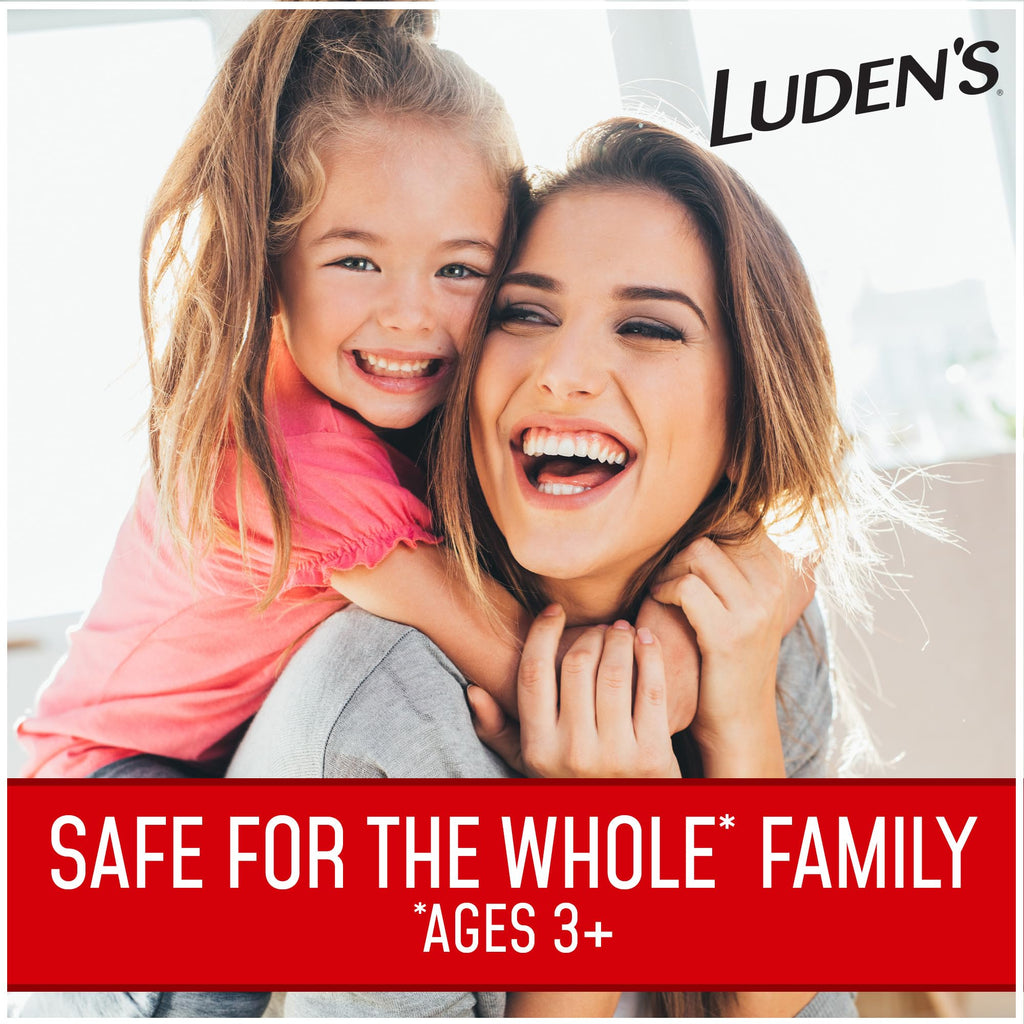Luden s Sore Throat Drops, For Minor Sore Throat Relief, Wild Cherry, 30 Count, 12 Pk